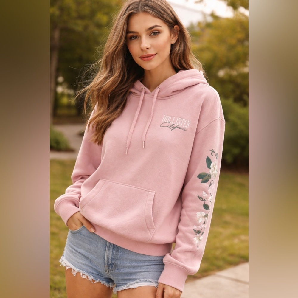Hollister Light Pink Sweatshirt
